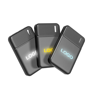 Customized Portable Ultra-thin Mini Power Bank with LED Lights Showing Power 4000/5000mah Type-C Gift Powerbank