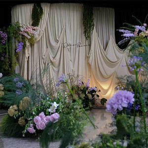 <span class=keywords><strong>ฉาก</strong></span><span class=keywords><strong>หลัง</strong></span><span class=keywords><strong>ผ้า</strong></span><span class=keywords><strong>ม่าน</strong></span>โค้งสไตล์เรียบง่ายสำหรับงานแต่งงาน <span class=keywords><strong>ผ้า</strong></span><span class=keywords><strong>ม่าน</strong></span><span class=keywords><strong>ผ้า</strong></span>ไหมสีน้ำนม พร้อมผ้าสีเขียวสำหรับตกแต่งเวทีกลางแจ้งและเพดานงานแต่งงาน - Product Image 4