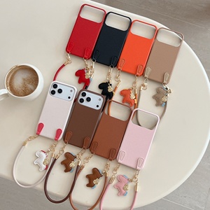 Étui de téléphone portable simple et uni, adapté aux coques de téléphone iPhone 17 Pro Max et aux pendentifs Apple iPhone 16. Il est résistant aux chocs - Product Image 3