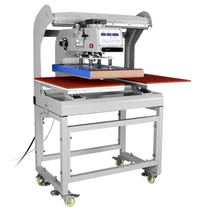 GS-QD2-1 40x60cm 공장 직거래 더블 스테이션 티셔츠 인쇄용 공압 열 프레스 기계