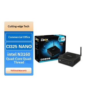ZBOX N3160 คอมพิวเตอร์ขนาดเล็กแบบไร้พัดลม ระดับอุตสาหกรรม พร้อมพอร์ตเครือข่ายคู่ ใช้ชิปประมวลผล CI325 NANO Quad-Core จากจีน - Product Image 1