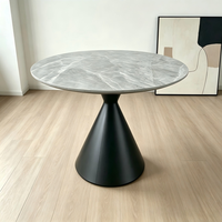 Table de salle à manger ronde en marbre de luxe moderne, table basse ronde en marbre, table d'appoint pour événements, fêtes, salon