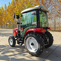 Traktor Mini 50HP 70HP 4x4 Mesin Diesel Alat Pertanian Kompak Penggerak Roda Pertanian Peralatan Loader Tugas Berat