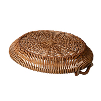 Plateau de rangement en osier tressé de grande taille, écologique, personnalisé, à bas prix, pour légumes et fruits