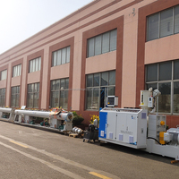 Machine à grande vitesse d'extrusion de plastique de tuyau de HDPE de double couche/tuyau du HDPE PPR de matériel recyclé faisant la ligne