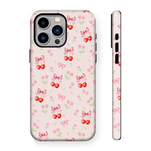 Nouvelle Arrivée Coque de Téléphone Populaire Nœud Papillon Cerise Anti-chute Anti-traces de Doigts Housse Souple <span class=keywords><strong>pour</strong></span> <span class=keywords><strong>iPhone</strong></span> <span class=keywords><strong>11</strong></span> à 17 Pro Max - Product Image 1