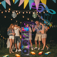 GD-1421 Altavoz para Fiestas con Pantalla Táctil - Máquina de Karaoke con Pantalla - Altavoz de Karaoke con Pantallas - Bocina con Pantalla