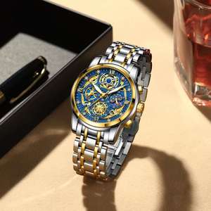 POEDAGAR 984 Nuevo Reloj de Cuarzo para Hombre, Reloj de Lujo de Acero Inoxidable, Cronógrafo Impermeable para Hombre - Product Image 3