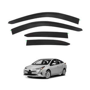 ที่บังแดดหน้าต่างสีดำคุณภาพดีกระบังหน้าประตูอุปกรณ์เสริมรถยนต์สำหรับโตโยต้าพรีอุส XW50 2016-2022 - Product Image 4