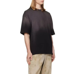 เสื้อยืดคอตตอนหนาน้ำหนักมาก ขายดี ทรงไหล่ตก พิมพ์ลายกราฟิกตามสั่ง สีซีดจาง - Product Image 2
