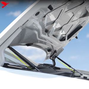 Pour <span class=keywords><strong>Volkswagen</strong></span> ID.4 2021-2025 capot avant vérins hydrauliques ascenseur prend en charge ressort à gaz amortisseurs remplacement noir 2 pièces - Product Image 2