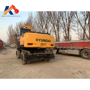Excavatrice à roues Hyundai 210w-7 Machine Hyundai d'occasion de 21 tonnes avec roulement d'engrenage de moteur de composants de base - Product Image 3