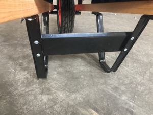 Carretilla de construcción de alta resistencia 80L <span class=keywords><strong>100L</strong></span> 110L con mango de madera 180kg Carretilla de construcción de jardín Modelo WH6601 - Product Image 4