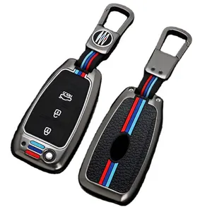 Vtear-funda protectora para llave de coche, accesorio para llavero de Hyundai Solaris/Elantra/Sonata/Accent/i30/i10/Tucson