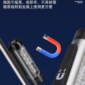 Lampe frontale LED rechargeable à 4 lampes avec aimant, chargement USB, corps en plastique, multifonctionnelle, avec clip pour casquette - Product Image 5