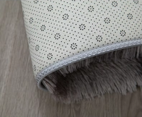 Moderner Flauschiger Polyester-Shaggy-Teppich mit Hoher Florhöhe, Einfarbiges Muster, Wohnzimmerteppich, Maschinell Gefertigtes Teppichset