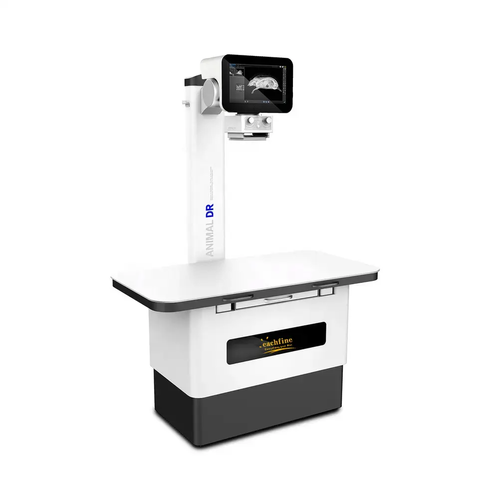 طاولة أشعة سينية رقمية 20 كيلو وات 32 كيلو وات ، آلة أشعة سينية للحيوانات الصغيرة ، معدات التنظير البيطرية الثابتة ، آلة أشعة إكس
