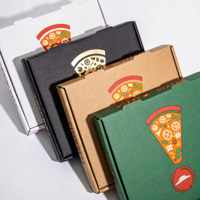 Nouvelle boîte à pizza personnalisée 2025, réutilisable, 33 35 CM 7/9/12 pouces, boîte d'emballage pour pizza en papier ondulé, boîte de livraison avec logo