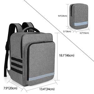 取り外し可能なサイドポケット付き緊急医療バックパック応急処置バックパック滑り止めボトム適切なEMT救急医療ホーム訪問 - Product Image 5