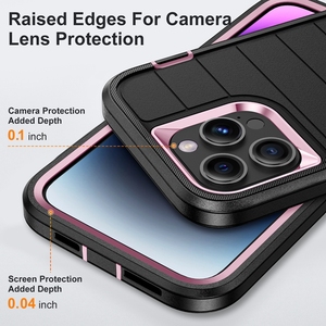 Étui de protection intégrale robuste antichoc 3-en-1 avec support dissimulé pour <span class=keywords><strong>iPhone</strong></span> 18 17 16 15 14 13 Pro Max - Product Image 5