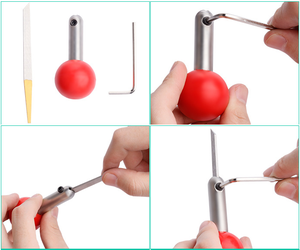 גרבר יען חזק ידית אבן פנינה כלים גילוף שעווה - Product Image 2