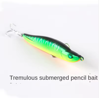 Umpan Pancing Pencil Tenggelam Aotuo Laris 11g 16g, Umpan Buatan Keras ABS untuk Memancing Ikan Bass, Mandarin, dan Snakehead