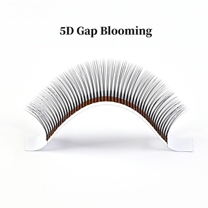 Wholesale Premium Rapid Blooming 3D/5D Vegan Natural Soft Handmade <strong>Lash</strong> Extensions <strong>Express</strong> Volume Easy Fan OEM Packaging Curl D - Product Image 6