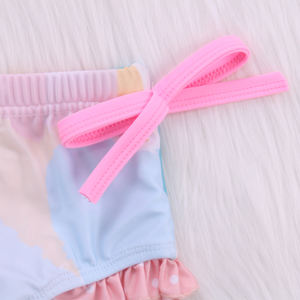 <span class=keywords><strong>Costume</strong></span> <span class=keywords><strong>da</strong></span> Bagno Estivo per Bambina in Due Pezzi con Tie-Dye Arcobaleno Happy Luoka ODM Boutique - Product Image 3