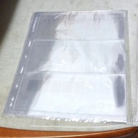 Lembaran Stempel Uang Kertas Transparan 9-lubang Halaman Sisipan untuk 3 Kantong