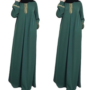 Boutique stile <span class=keywords><strong>etnico</strong></span> stampato ampia gonna lunga stile europeo americano caldo estate Casual <span class=keywords><strong>abito</strong></span> Abaya per le donne - Product Image 1