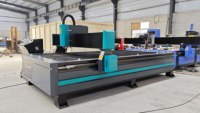 Découpeuse plasma CNC commerciale 1530 avec système Starfire, réglage automatique de la hauteur de la torche, table de travail double couche, pour la fabrication de métaux