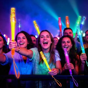 Accessori Luminosi per Feste, Giocattoli <span class=keywords><strong>e</strong></span> Articoli per Bambini, Bacchette in Fibra Ottica LED, Fuochi d'Artificio Luminosi per Mardi Gras - Product Image 3