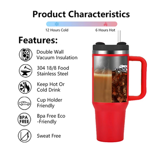 Custom 30/40oz Insulated Tumbler <strong>with</strong> <strong>Handle</strong> Christmas Gift Bulk Logo Printing Holiday Promotional <strong>Mug</strong> Wholesale for <strong>stanley</strong> - Product Image 3