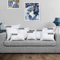 Coussin carré de 26 x 26 pouces, garnissage en fibre de polyester, rembourrage de coussin avec tissu brossé 115 GSM pour canapé, lit, usage décoratif