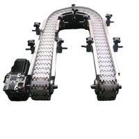Nouveau convoyeur à rouleaux flexible électrique en acier inoxydable de qualité industrielle moteur de roulement à courroie en caoutchouc PU pour restaurant de vente au détail