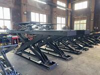 Tricar, fabricant de ponts élévateurs à ciseaux 6T, robustes et très vendus, idéaux pour l'alignement des roues en atelier