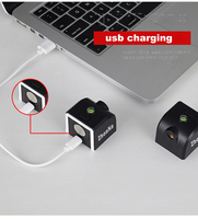 2025 nouveau Design USB Rechargeable Mini 2 lignes lignes croisées rouge ou vert faisceau Laser niveau outil d'arpentage