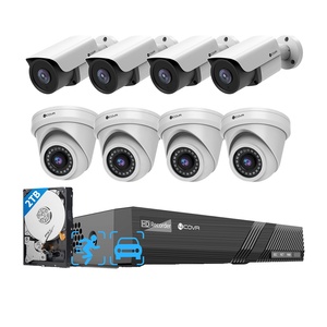 Système de caméra de sécurité PoE 4K 8 canaux 4COVR, 8 caméras 8MP PoE AI audio vision nocturne, kit <span class=keywords><strong>NVR</strong></span> 8CH 2 To HDD pour surveillance domestique et professionnelle - Product Image 1