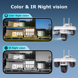 Caméra de sécurité solaire sans fil 4G PTZ Ubox 9MP IP66 à 3 objectifs avec détection humaine IA AOV PIR CCTV - Product Image 4