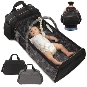 Borsa Portatile per Pannolini per Papà e <span class=keywords><strong>Mamma</strong></span>, in Materiale Oxford, con Tasca Isolata, Porta USB, Protezione RFID Antifurto, Zaino per Pannolini - Product Image 6