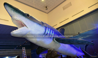Modèle de requin blanc animatronique, animal marin, modèle de requin blanc de sécurité, personnalisable pour parc aquatique