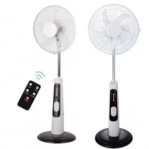 Ventilateur solaire électrique rechargeable de haute qualité, grand modèle 16 pouces, 12V, prix d'usine - Product Image 1