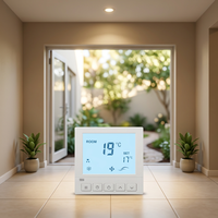 Termostato Digital Programable WIFI RS485 para Ventiloconvector Cuadrado AC819F, 220V, Diseño Moderno, PC+ABS Ignífugo, para Viviendas y Apartamentos
