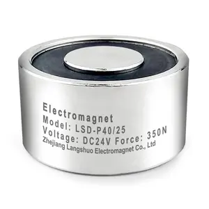 Electromagnet LSD-P40/25 DC12V 24V 30KG silindir IP65 elektrikli mıknatıslar elektromanyetik Solenoid enayi fabrika özel