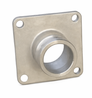 Adaptateur mâle à bride carrée en acier inoxydable 304 316, raccord rapide à 4 boulons, lisse et résistant à la corrosion