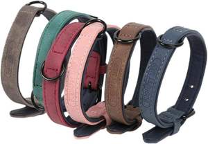 Kunden spezifisches verstellbares benutzer definiertes Pu-Leder halsband mit Namens-ID-Tags <span class=keywords><strong>Husky</strong></span> Alaska Kleines großes Hundewelpen-Hunde halsband - Product Image 5