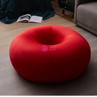 Yicheng Beauty Canapé pouf au sol en forme de beignet de luxe moderne Meubles de maison design Canapé de loisirs rond à vendre