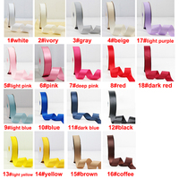 Ruban en satin de 1,5 pouce pour bouquets de fleurs en gros, rouleau personnalisé, couleur unie, matériau recyclé, 100 yards, rubans floraux