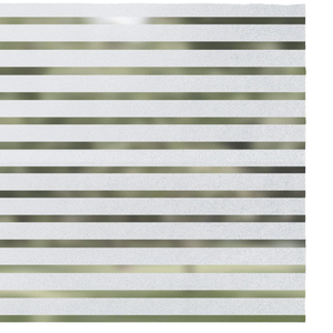 Película Decorativa para Ventanas UDK, Línea Horizontal Esmerilada, Material de PVC y PET Electrostático, Sin Pegamento, Removible - Product Image 4