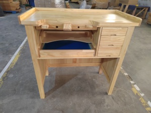 Banco de trabajo de madera de pino para joyería - Product Image 2